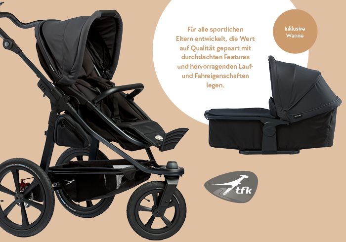 Winterspaziergang, Kinderwagen